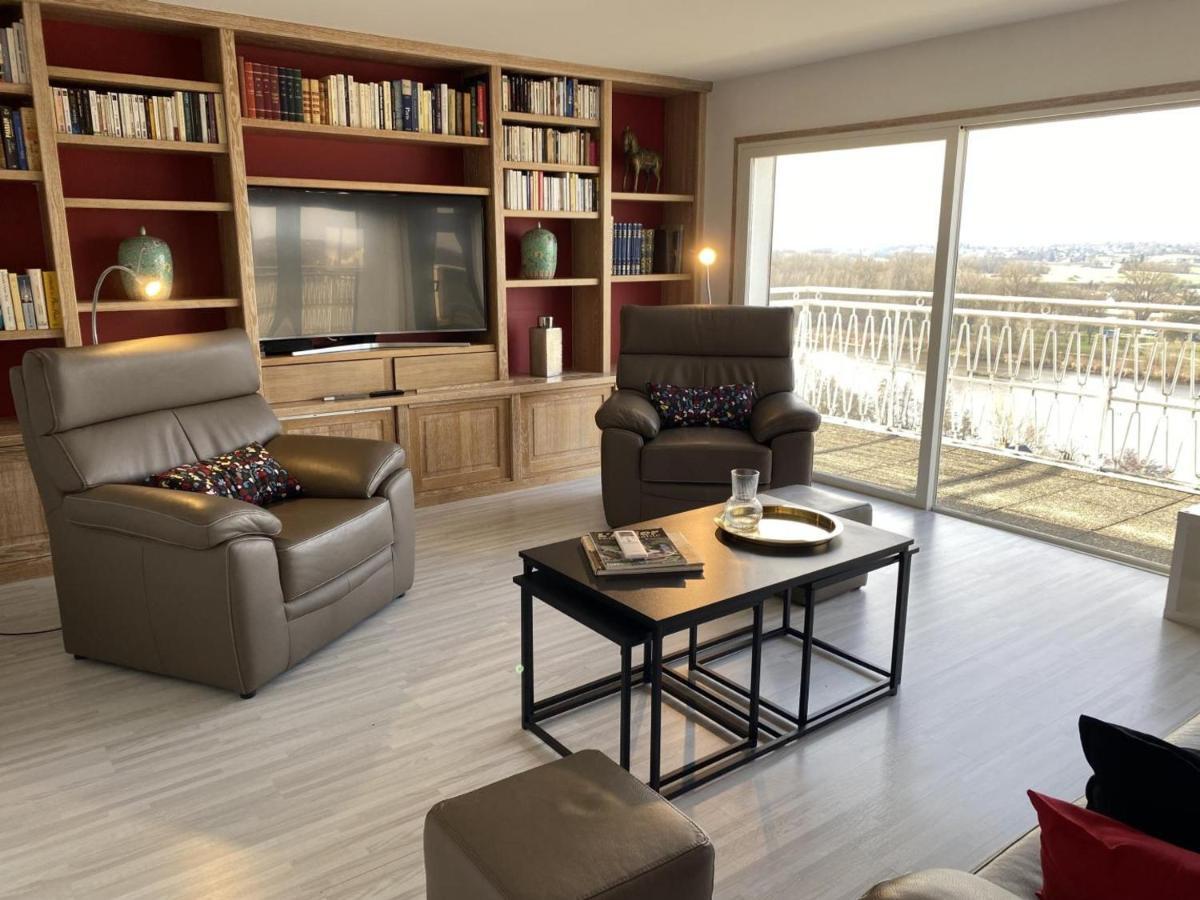 Appartement Panoramique Au Centre De Moulins Avec Terrasse, 2 Chambres, Et Equipements Modernes - Fr-1-489-412 מראה חיצוני תמונה